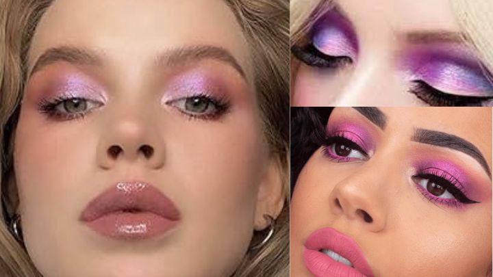 سایه صورتی و طلایی سایه صورتی و طلایی