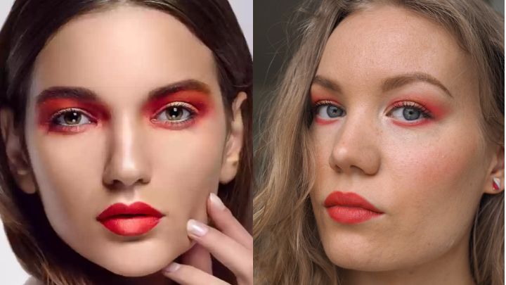 آرایش چشم صورتی و هلویی آرایش چشم صورتی و هلویی