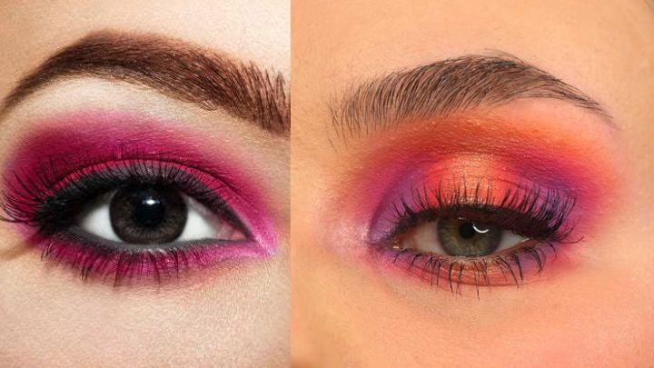 آرایش چشم صورتی نئونی آرایش چشم صورتی نئونی