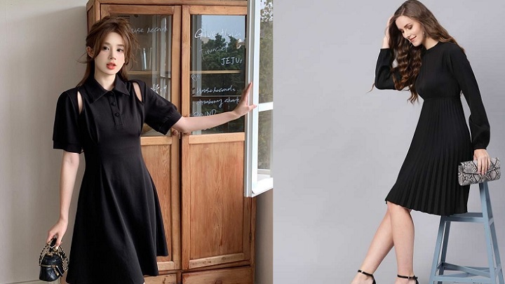 مدل‌های جدید لباس مشکی مجلسی برای سال جدید