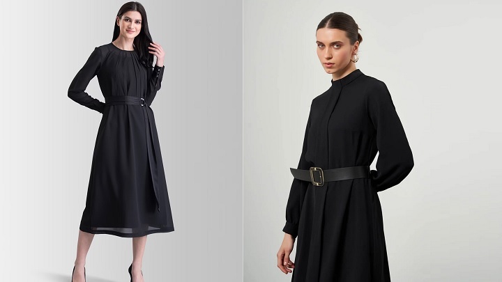 ست کردن لباس مشکی مجلسی با اکسسوری‌های رنگی