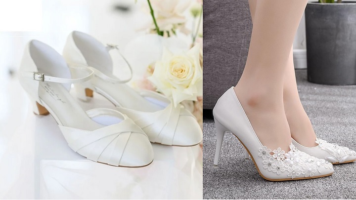 نکاتی که باید برای انتخاب کفشهای پاشنه بلند عروس ساده بدانید نکاتی که باید برای انتخاب کفشهای پاشنه بلند عروس ساده بدانید