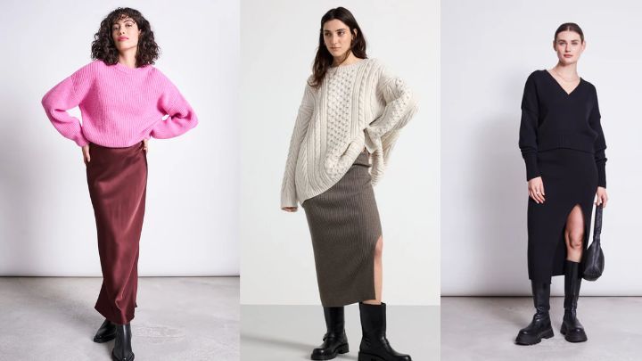 انواع مدل دامن پاییزی انواع مدل دامن پاییزی