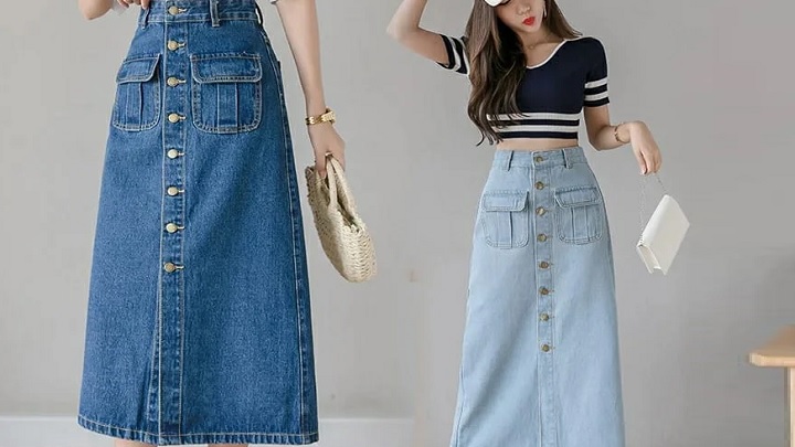 جذابترین مدلهای دامن جین و لی دخترانه جذابترین مدلهای دامن جین و لی دخترانه