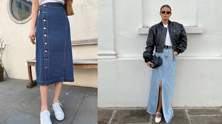 جذابترین مدلهای دامن جین و لی دخترانه جذابترین مدلهای دامن جین و لی دخترانه