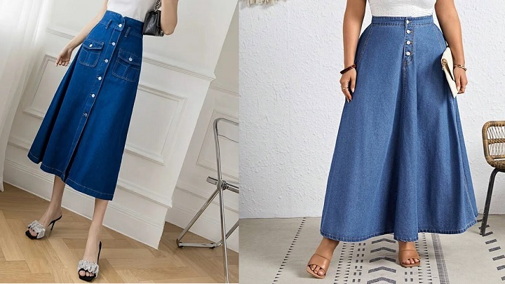 جذابترین مدلهای دامن جین و لی دخترانه جذابترین مدلهای دامن جین و لی دخترانه