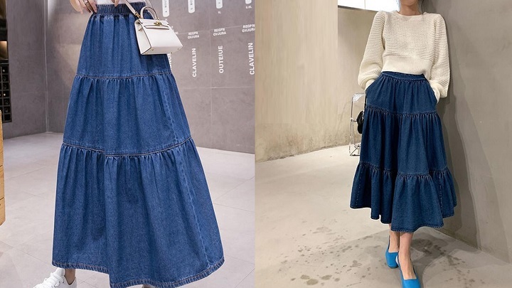 جذابترین مدلهای دامن جین و لی دخترانه جذابترین مدلهای دامن جین و لی دخترانه