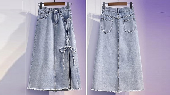 جذابترین مدلهای دامن جین و لی دخترانه جذابترین مدلهای دامن جین و لی دخترانه