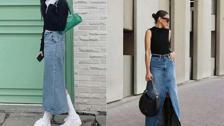 جذابترین مدلهای دامن جین و لی دخترانه جذابترین مدلهای دامن جین و لی دخترانه