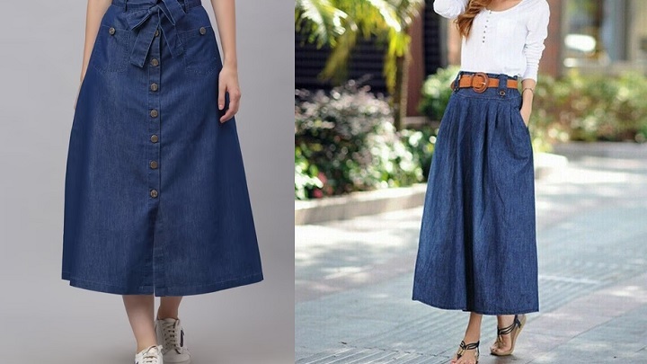 جذابترین مدلهای دامن جین و لی دخترانه جذابترین مدلهای دامن جین و لی دخترانه