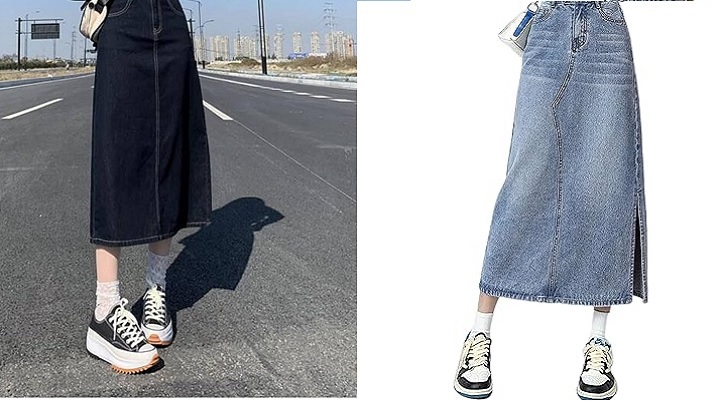 جذابترین مدلهای دامن جین و لی دخترانه جذابترین مدلهای دامن جین و لی دخترانه