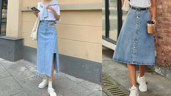 جذابترین مدلهای دامن جین و لی دخترانه جذابترین مدلهای دامن جین و لی دخترانه