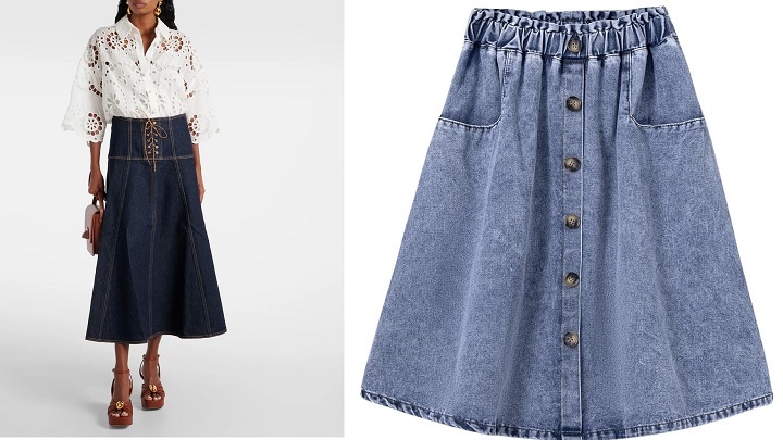 جذابترین مدلهای دامن جین و لی دخترانه جذابترین مدلهای دامن جین و لی دخترانه