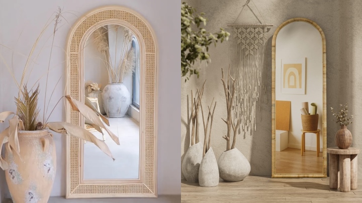 20 مدل آینه قدی حصیری؛ ترند و جذاب 20 مدل آینه قدی حصیری؛ ترند و جذاب