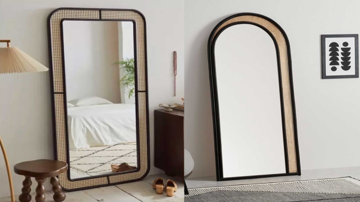 آینه قدی حصیری: پنجرهای رو به طبیعت در خانه شما. آینه قدی حصیری: پنجرهای رو به طبیعت در خانه شما.