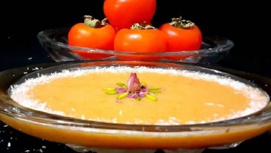 طرز تهیه فرنی خرمالو؛ دسر دلچسب و مقوی پاییزی