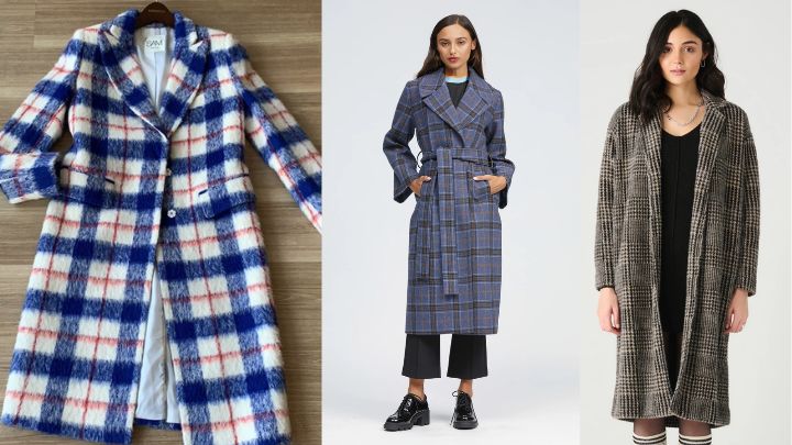 انواع مدل پالتو چهارخانه اورسایز انواع مدل پالتو چهارخانه اورسایز