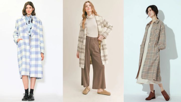 انواع مدل و طرح پالتو چهارخانه بلند انواع مدل و طرح پالتو چهارخانه بلند