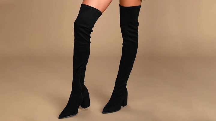 چکمه‌های بالای زانو از ترندهای مد پاییزی