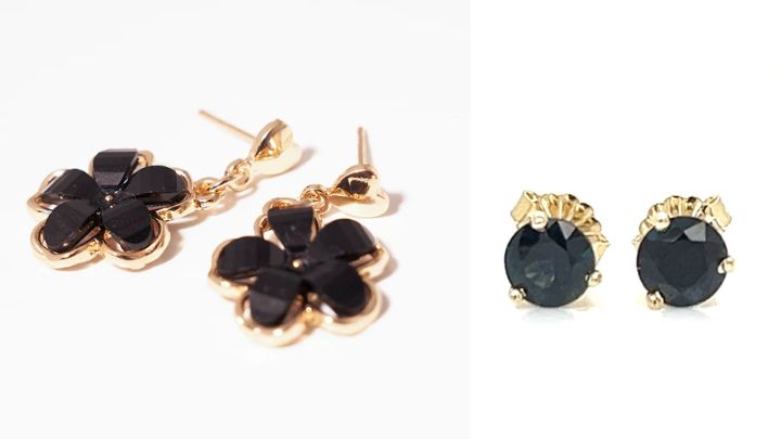 گوشواره‌های هندسی مشکی