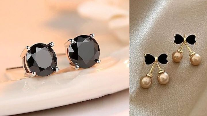 گوشواره‌های میخی مشکی