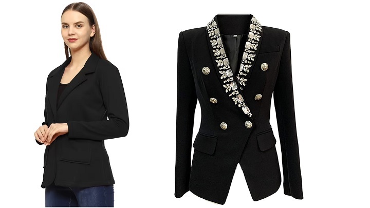شیک‌ترین مدل‌های کت مشکی زنانه مجلسی
