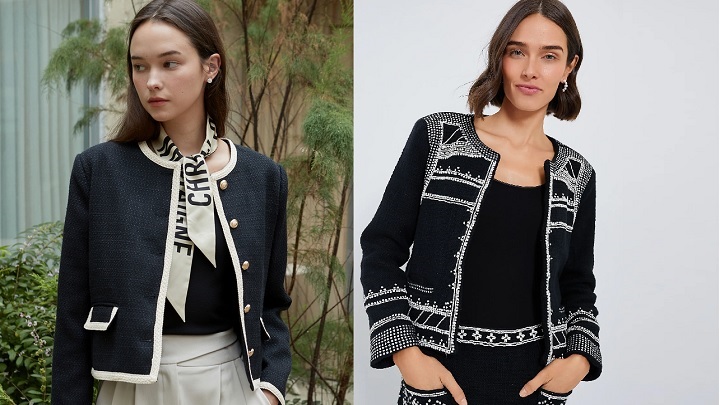 مدل‌های مختلف کت مشکی زنانه مجلسی