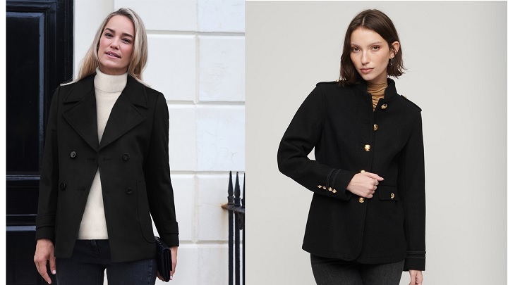 انواع کت مشکی مجلسی زنانه