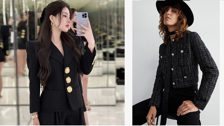 انواع کت مشکی مجلسی زنانه