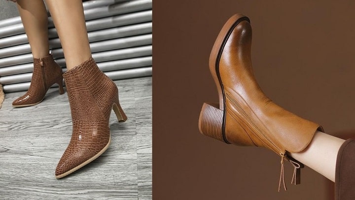 کلاسیک و مدرن: نیم بوت‌های چرم قهوه‌ای برای هر مناسبتی