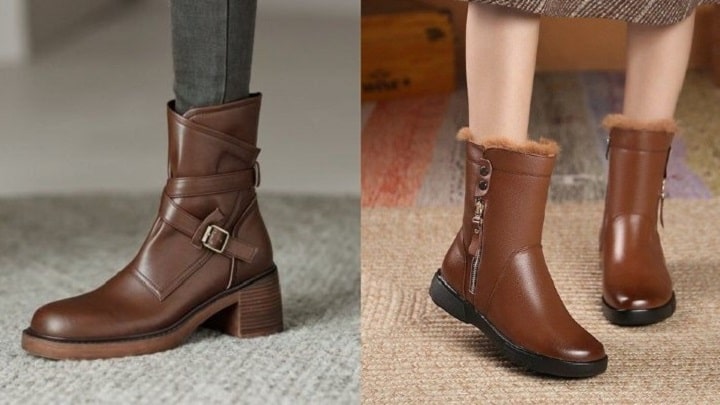 نیم بوت‌های چرم قهوه‌ای: یک سرمایه‌گذاری هوشمندانه برای کمد لباس شما