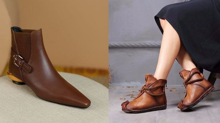 طیف‌های قهوه‌ای، دنیایی از انتخاب: نیم بوت‌های چرم برای هر سلیقه