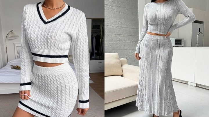 استایل کژوال با بافت و دامن: راحت و شیک استایل کژوال با بافت و دامن: راحت و شیک