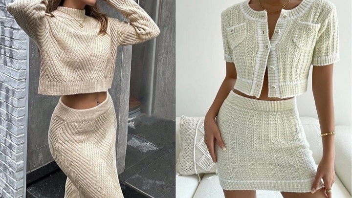 استایل مینیمال با بافت ساده و دامن یکرنگ: شیک و کلاسیک استایل مینیمال با بافت ساده و دامن یکرنگ: شیک و کلاسیک