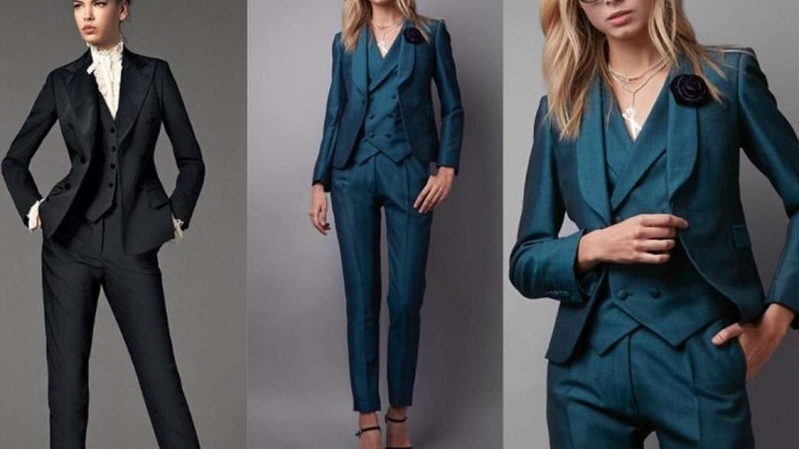 انواع کت و شلوار زنانه مجلسی و اسپرت با طراحی خاص