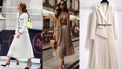 کت و دامن پلیسه مجلسی؛ ستی که شما را در مرکز توجه قرار میدهد