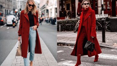 استایل‌های پاییزی زرشکی رنگ زنانه؛ رنگی برای هر موقعیت