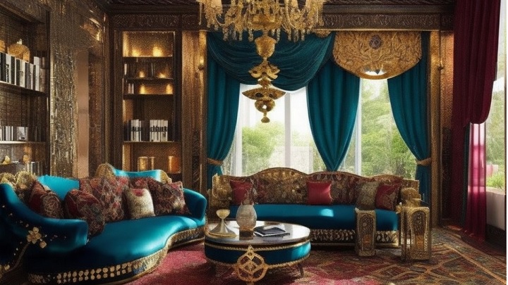 طلایی براق: دکوراسیونی که هر بیننده‌ای را مجذوب می‌کند