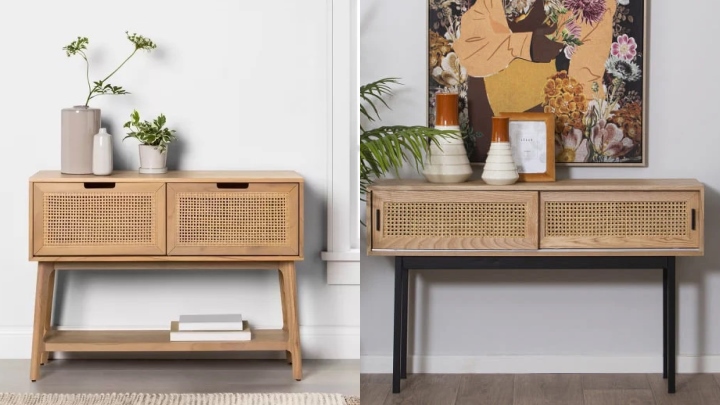 زیباترین طرح‌های کنسول چوبی طرح ژورنالی