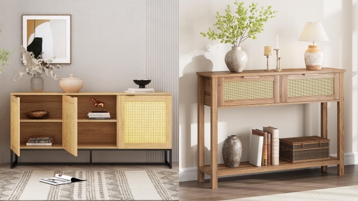 کنسول‌های چوبی: نقطه کانونی خانه‌تان را بسازید