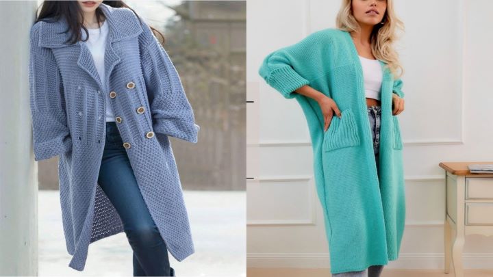 مدلهای مانتو بافت بلند ساده مدلهای مانتو بافت بلند ساده