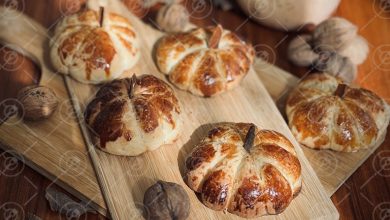 (ویدئو) کلوچه هالووینی با طرح کدو حلوایی برای یک شب ترسناک