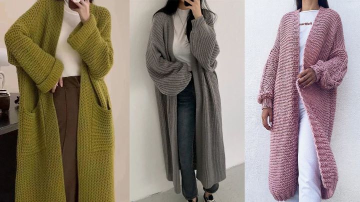 مدلهای مانتو بافت بلند ساده مدلهای مانتو بافت بلند ساده