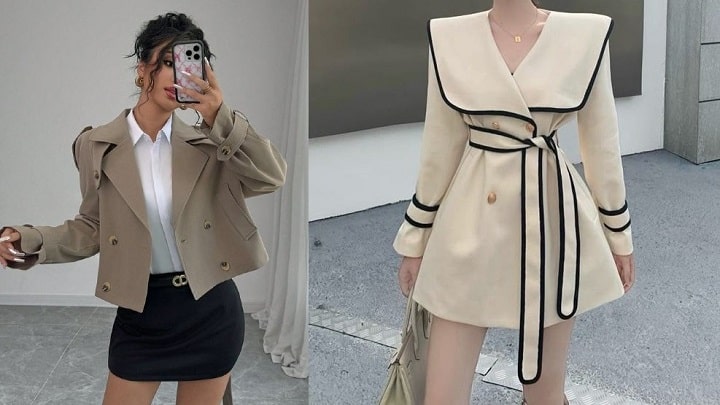 جدیدترین مدل‌های ترنچ کت کوتاه زنانه