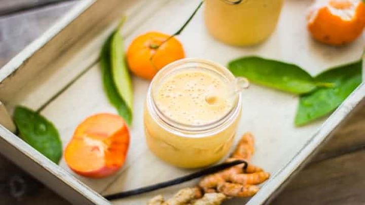 طرز تهیه اسموتی نارنگی و شیر بادام طرز تهیه اسموتی نارنگی و شیر بادام