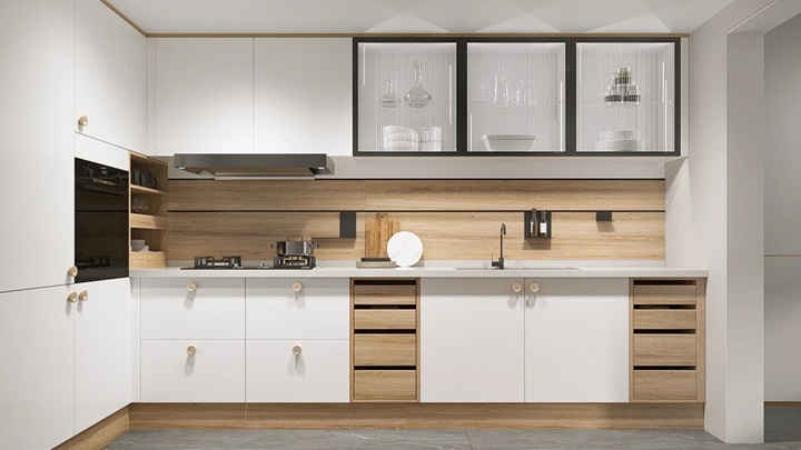 ترندترین مدل‌های کابینت گلاس سفید قهوه‌ای 2024