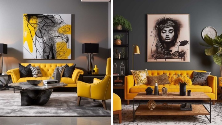 زرد، رنگی برای ایجاد حس نشاط: دکوراسیون لیوینگ روم با رنگ زرد