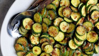 دستور پخت کدو سبز مغزپخت و برشته در هواپز