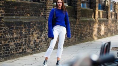 استایل‌های پاییزی با شلوار سفید؛ بهترین ترکیب‌ها را اینجا ببینید