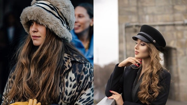 تاثیر کلاه دخترانه بر روی استایل پاییزی